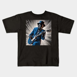 A Blues Guitarist Kids T-Shirt